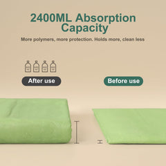 Gardner Pet 6-layer leakproof pad protects floors with a strong bottom film