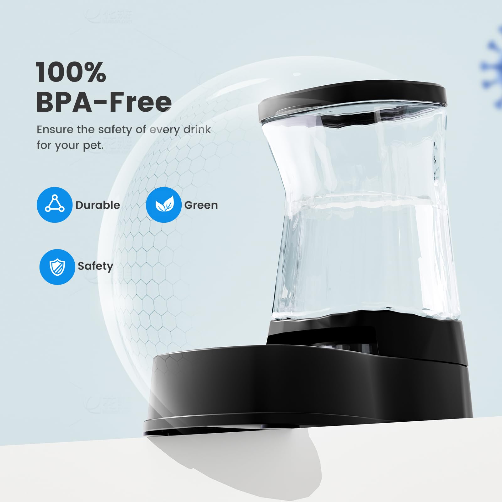 Gardner Pet gravity system in quiet operation for stress-free use