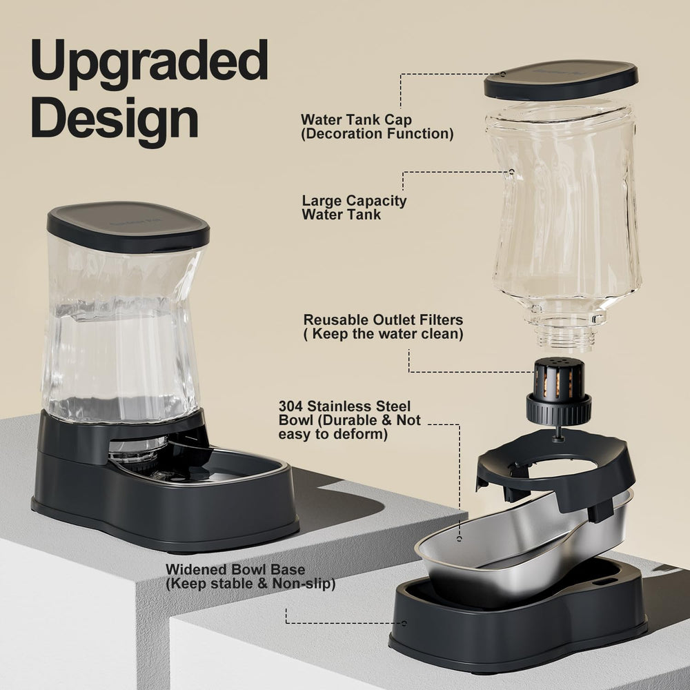 Gardner Pet base stability shot emphasizes non-slip design for steady hydration.