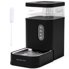 Gardner Pet automatic water dispenser with stainless steel bowl for consistent hydration.