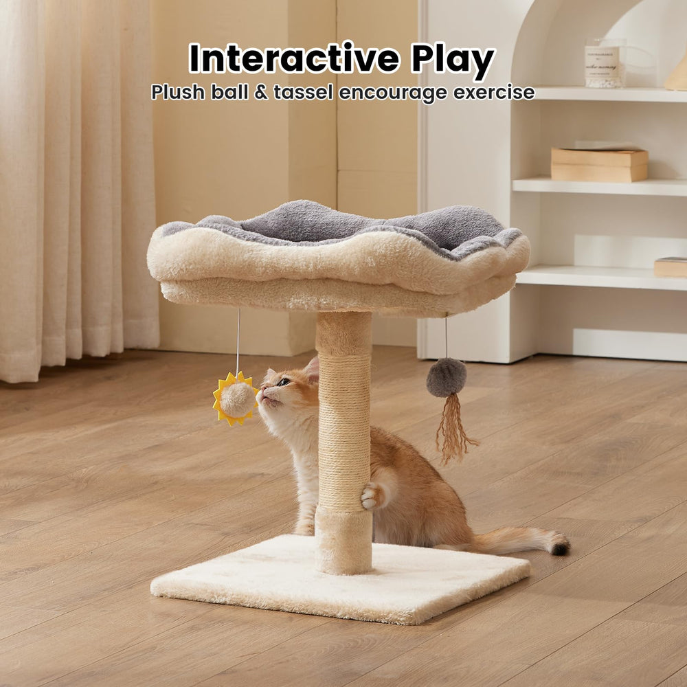 Gardner Pet beige cat tree suited for kittens and indoor cats