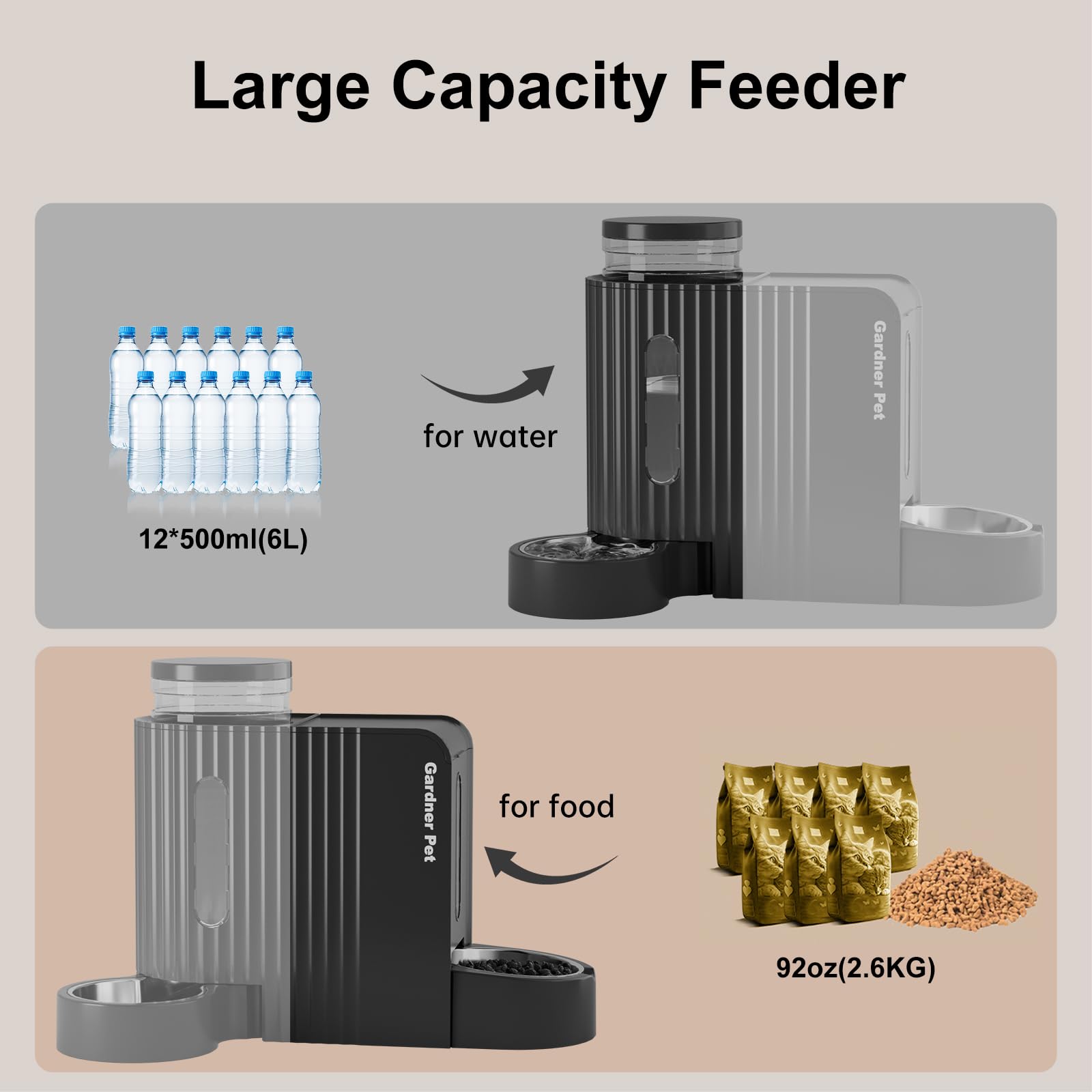 Gardner Pet BPA-free materials ensure pet-safe feeding and water systems
