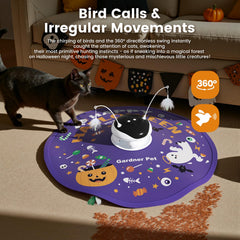 Gardner Pet Cat Laser Toy bird-sounds mode adds engaging realism