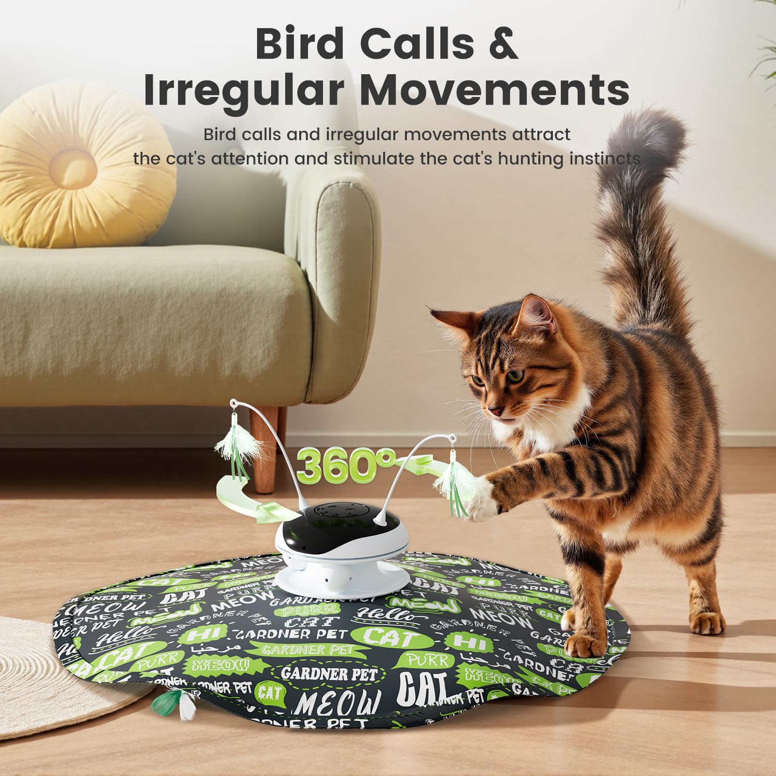 Gardner Pet Cat Laser Toys peek-a-boo reveals spark curiosity and exploration.