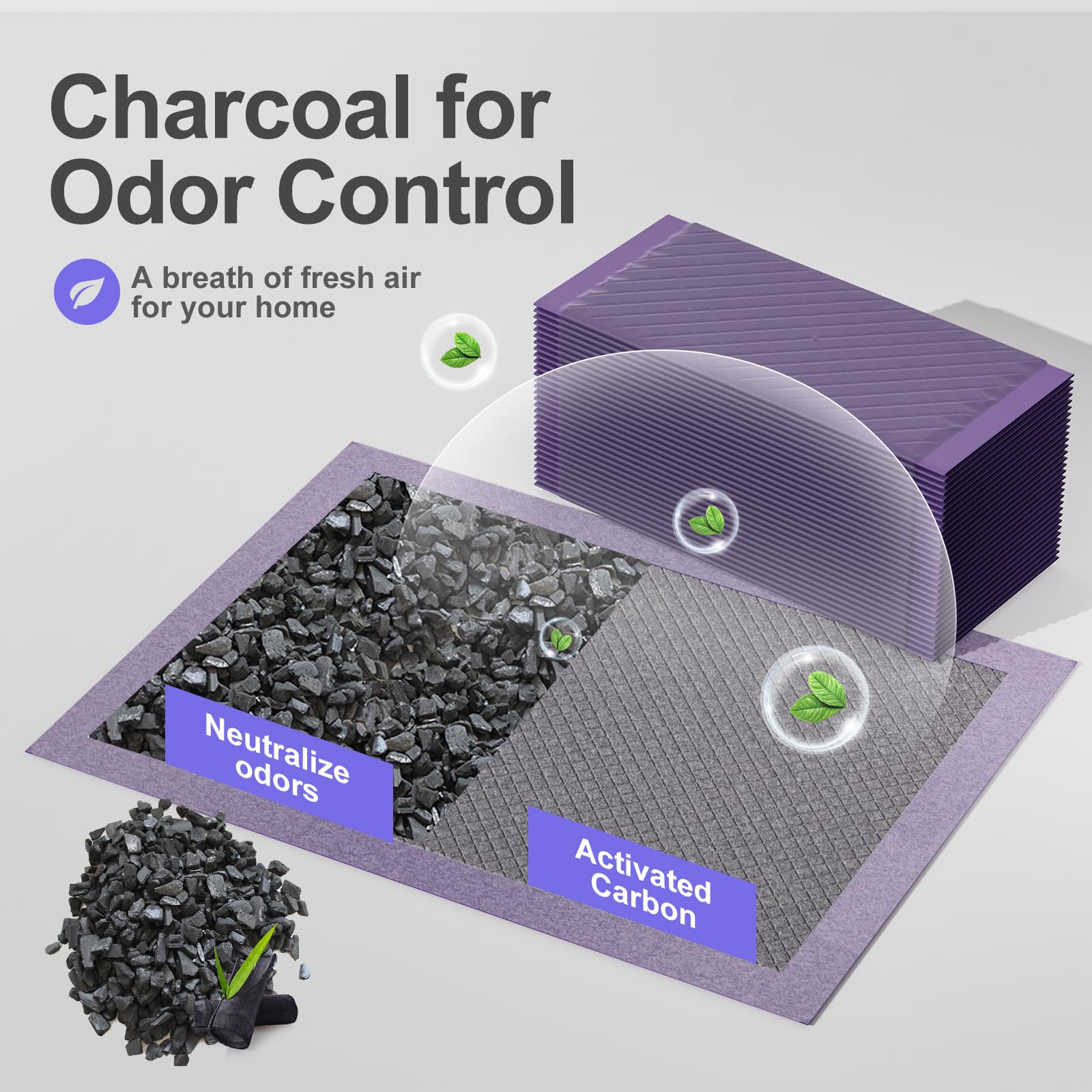 Gardner Pet cat pad refills feature a 6-layer absorbent core for quick liquid absorption.