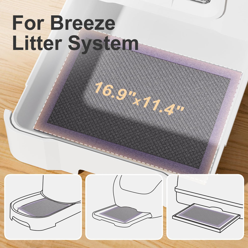 Gardner Pet cat pad refills include a leak-proof bottom to protect floors.