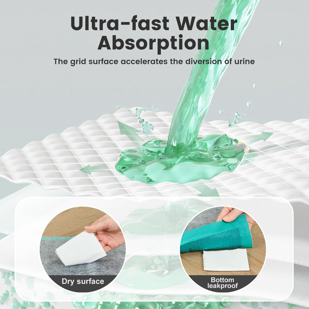 Gardner Pet six-layer pad emphasizes high absorbency and moisture lock.