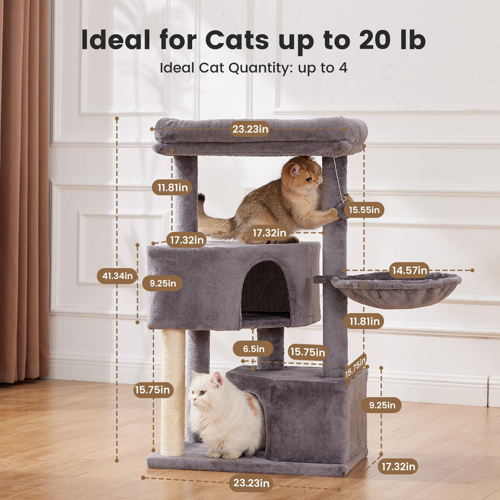 Gardner Pet 41-inch cat condo offers a spacious lounging area for big cats.