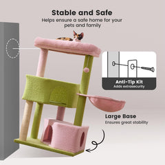 Gardner Pet top perches offer window-viewing vantage points for curious cats.