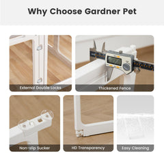 Gardner Pet bottom suction cups image—sturdy stability on tile or wood floors