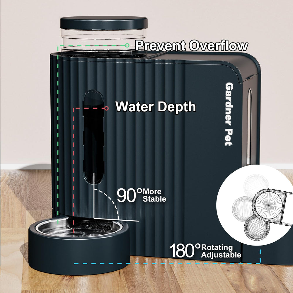 Detachable parts of Gardner Pet feeder for easy cleaning and maintenance