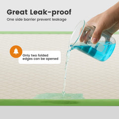Gardner Pet dog pee pads thick-absorbent material locks in liquid quickly for puppies.