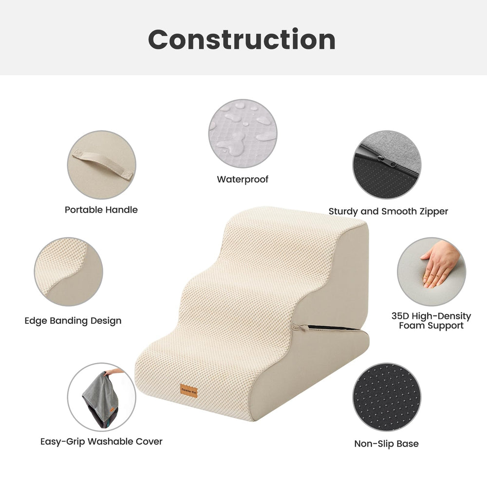 Gardner Pet 35D foam soft surface supports gentle climbs for small dogs.