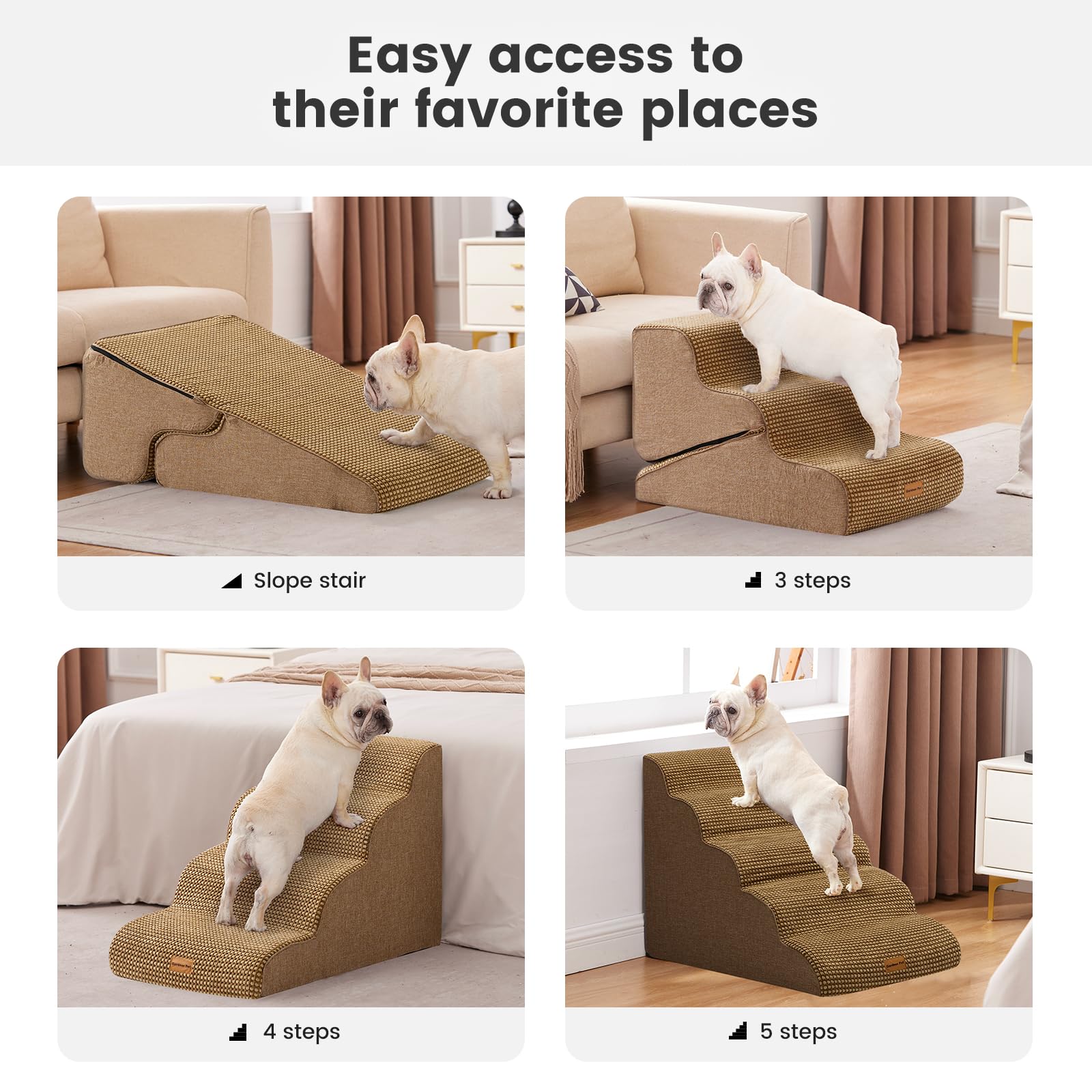 Gardner Pet dog stairs waterproof cover protects against spills.