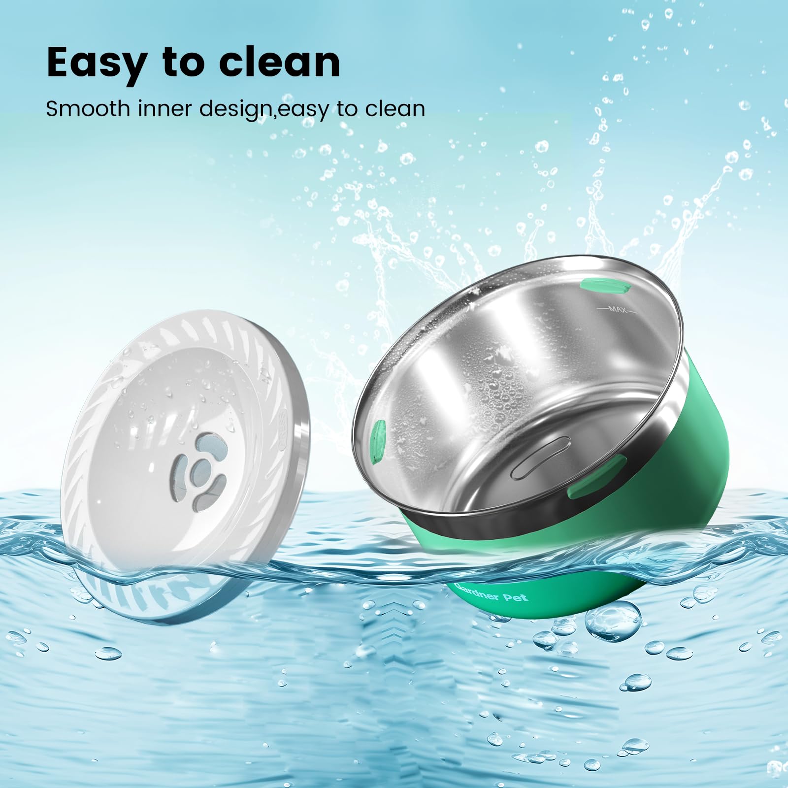 Gardner Pet easy-clean detachable design simplifies maintenance