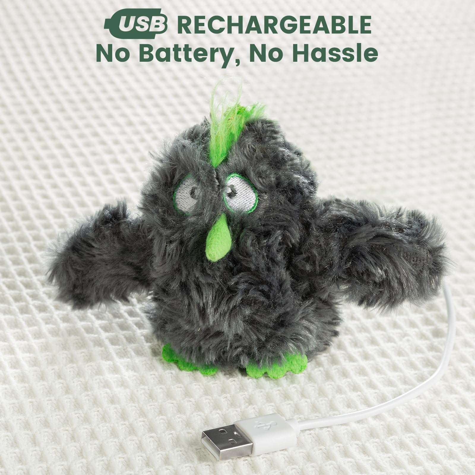 Gardner Pet flapping-bird-hanging-rope-ring invites dangling interactive hunting