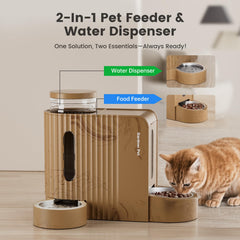 Gardner Pet Gravity Feeder side view shows large capacity for days.
