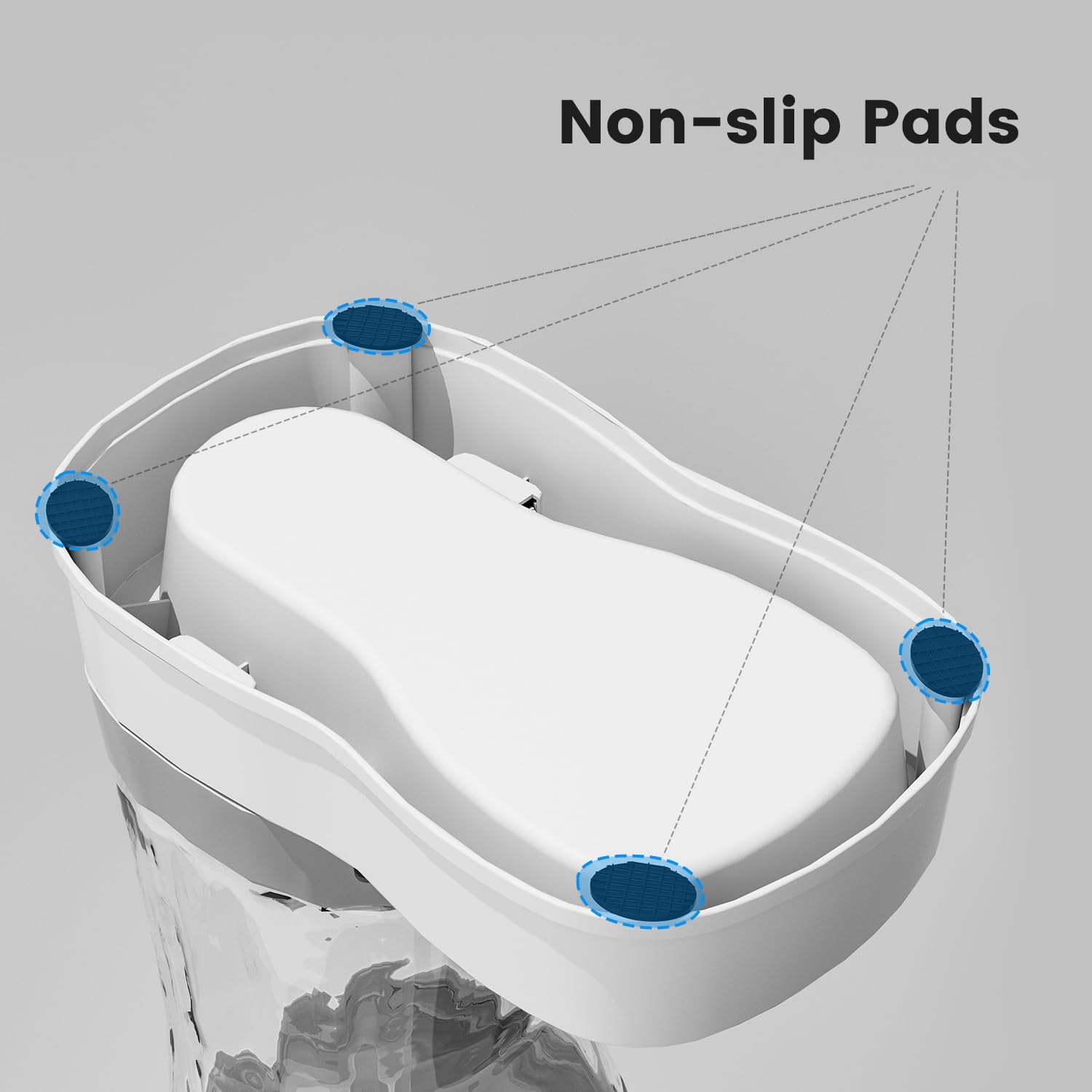 Gardner Pet gravity-fed dispenser provides continuous water supply for active pets.
