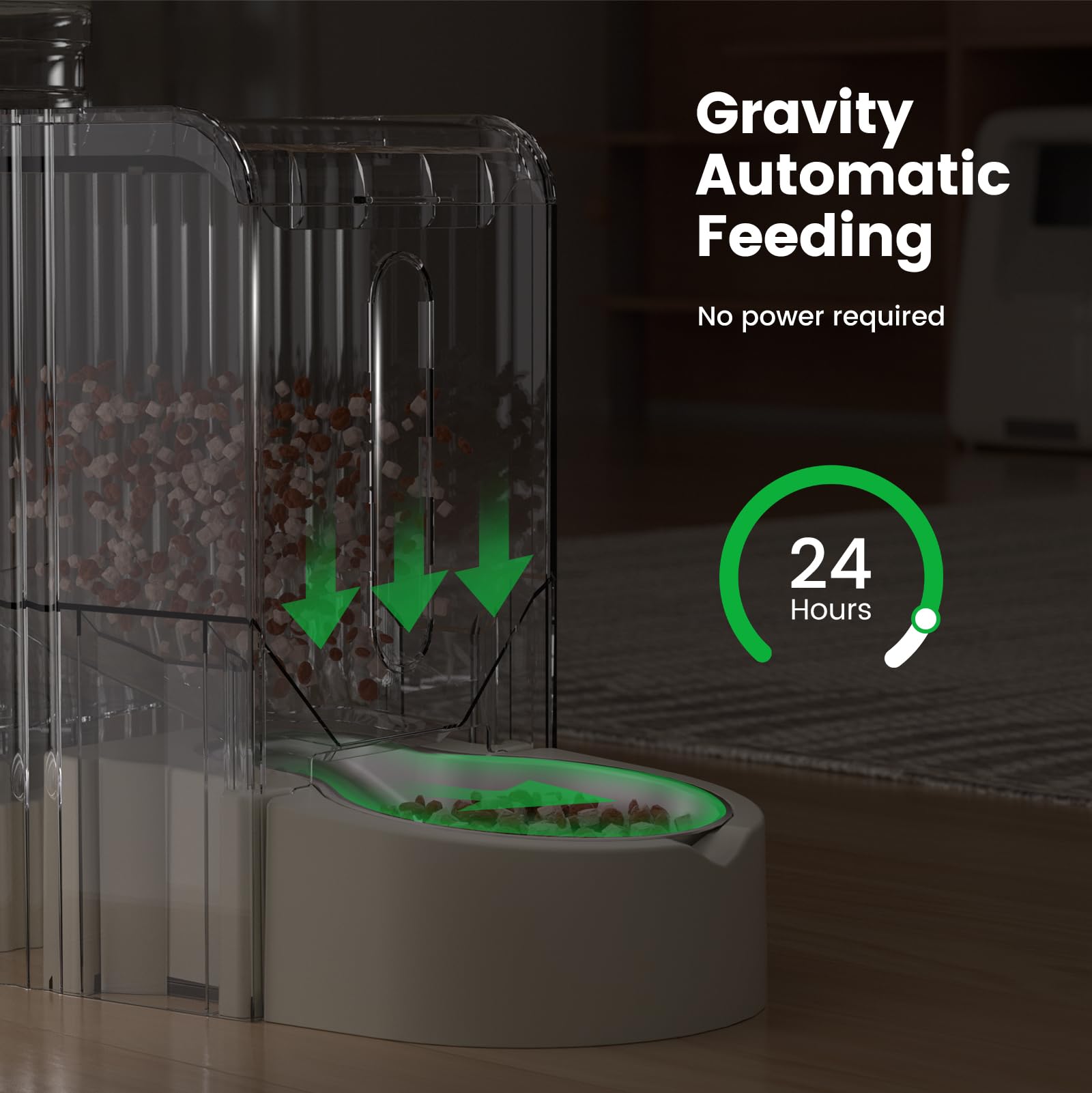 Gardner Pet gravity water dispenser beige 180-degree rotation allows flexible placement