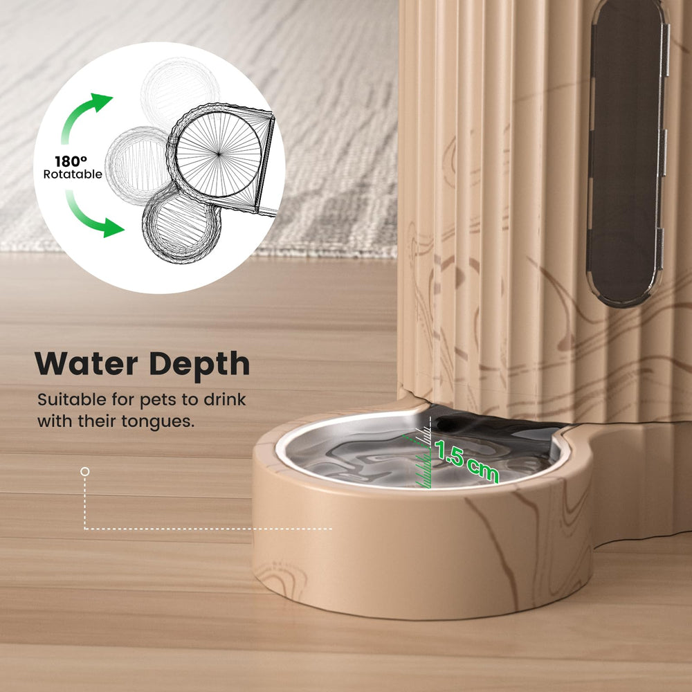 Gardner Pet Gravity light woodgrain design blends with home decor and reduces clutter.