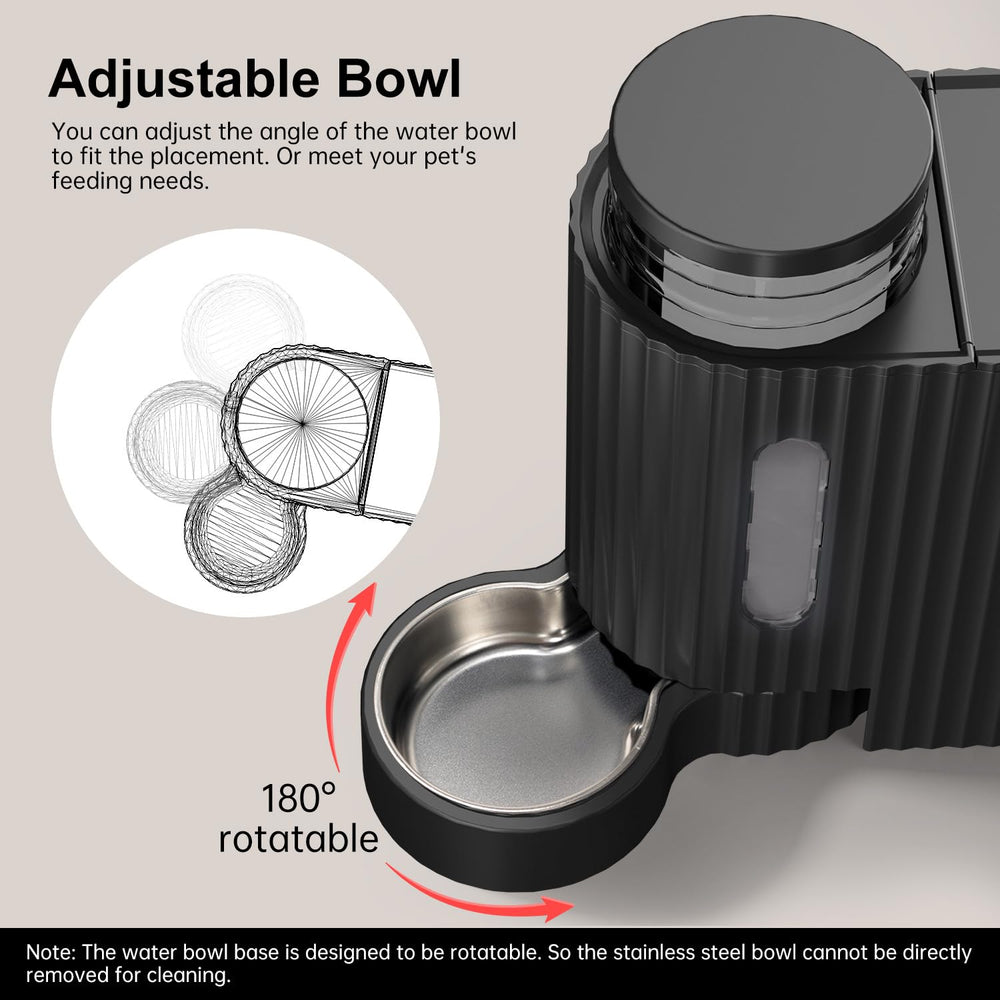 Gardner Pet large capacity container shows 0.8-gallon water storage.