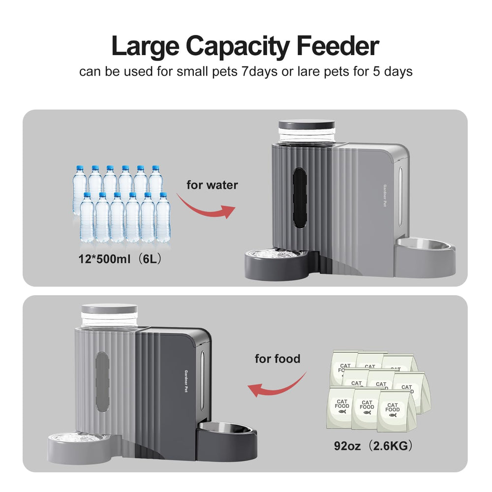 Gardner Pet large-capacity container—1.6 gallons for long hydration intervals.