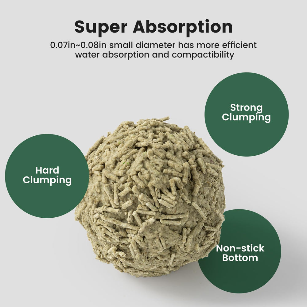 Gardner Pet litter forms durable clumps that resist breaking during cleanup