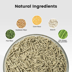 Gardner Pet Natural Tofu Cat Litter dust-free-air scene emphasizes cleaner air for pets