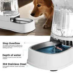 Gardner Pet non-slip base design prevents spills while pets drink.