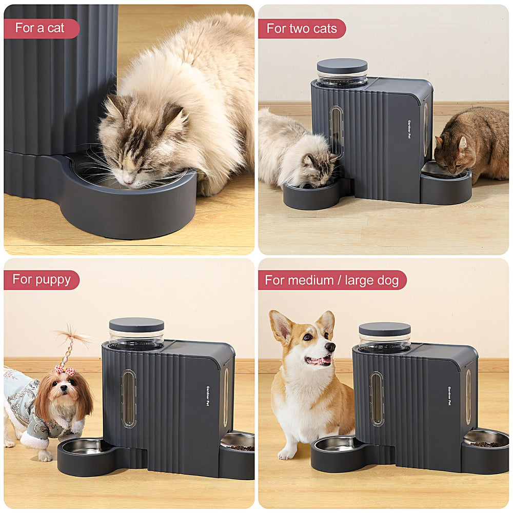 Gardner Pet non-slip rubber pads—bottom keeps feeder steady.