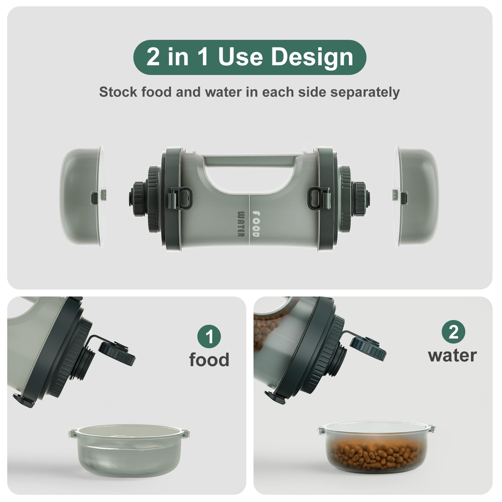 Gardner Pet durable outdoor-ready design for hiking and camping trips.