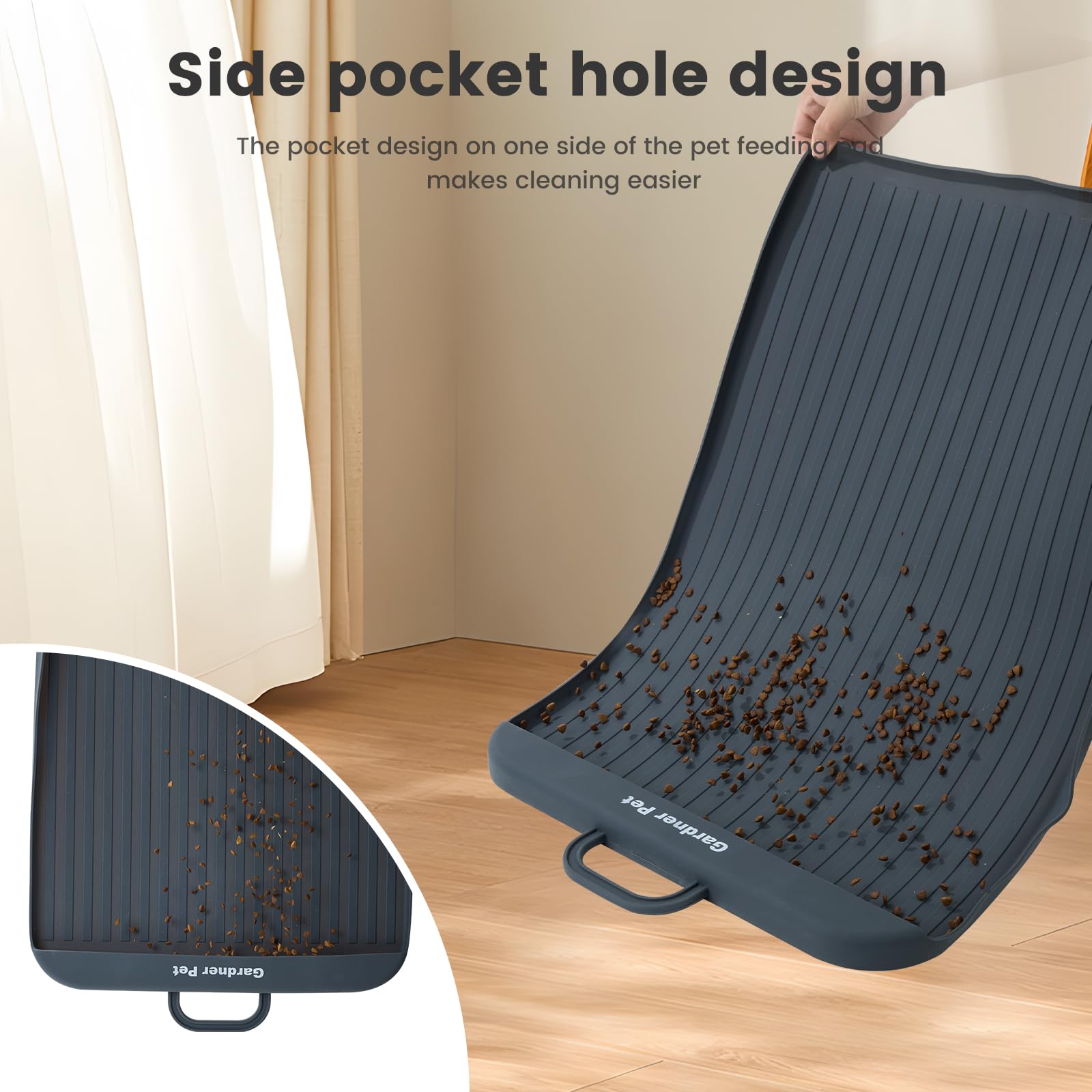 Gardner Pet durable silicone mat stands up to daily use and chewing