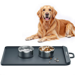 Gardner Pet silicone dog food water mat pocket design keeps spills contained