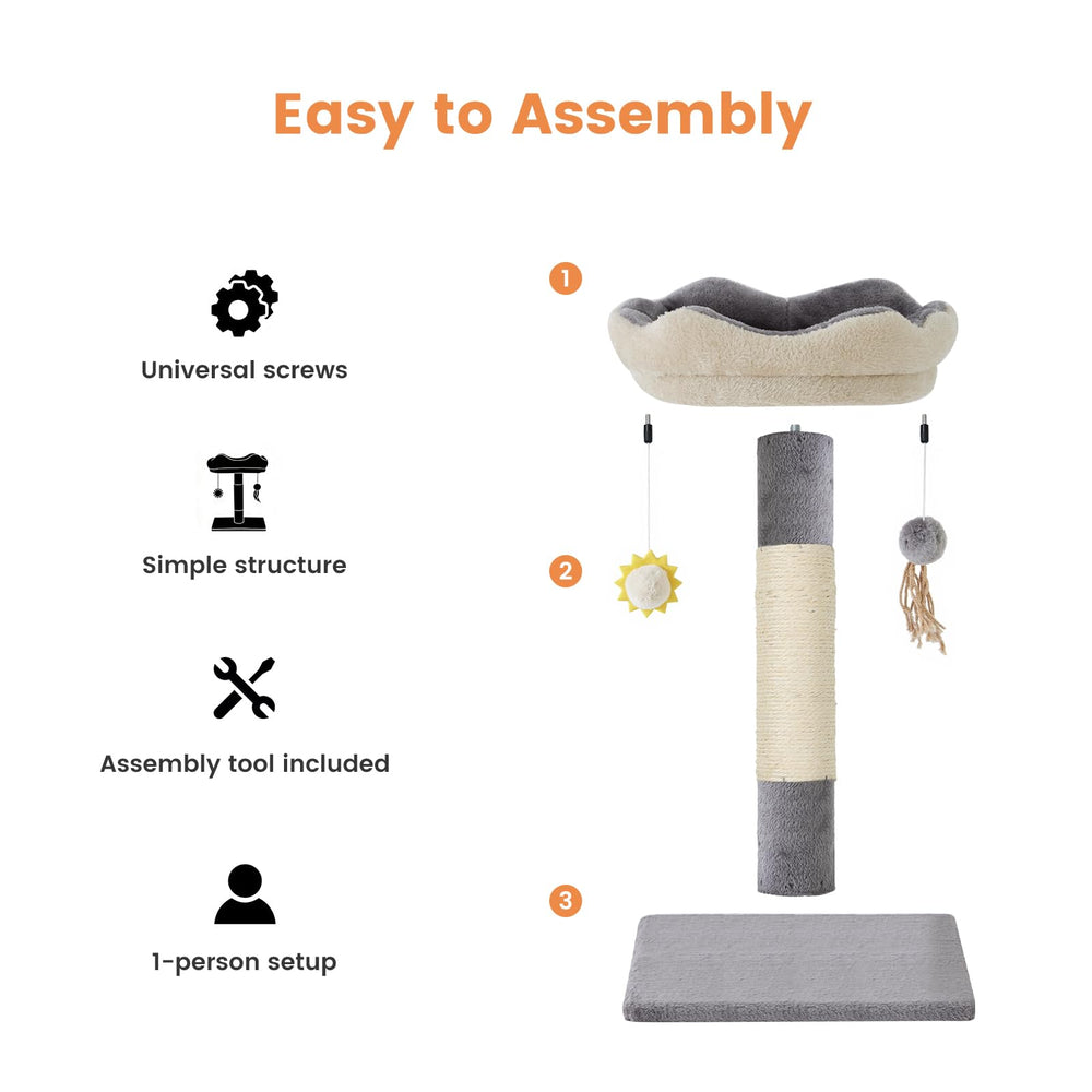 Gardner Pet solid wood base—anti-wobble stability during jumps