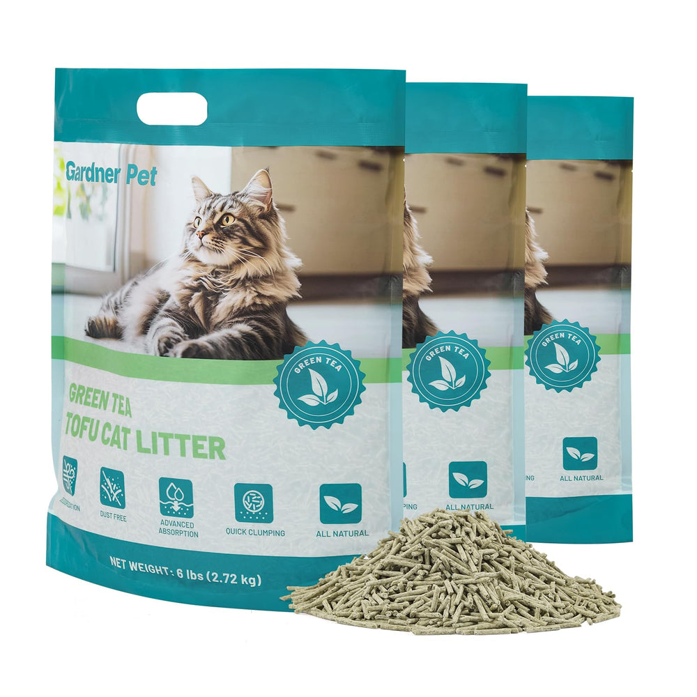 Gardner Pet Natural Tofu Cat Litter packaging highlights eco friendly ingredients for cats.