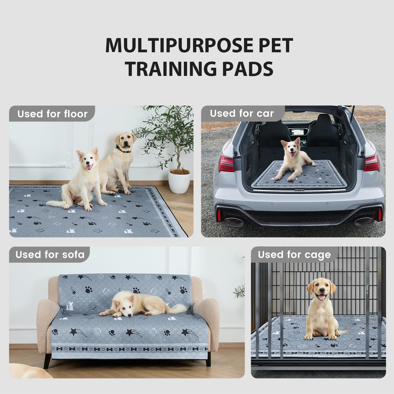 Gardner Pet pad waterproof back helps protect floors