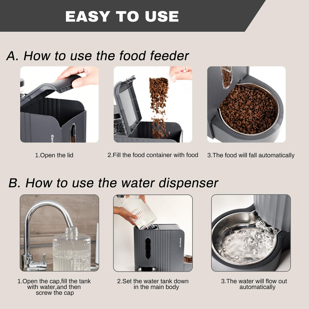 Gardner Pet water base—180-degree adjustable for stable placement.