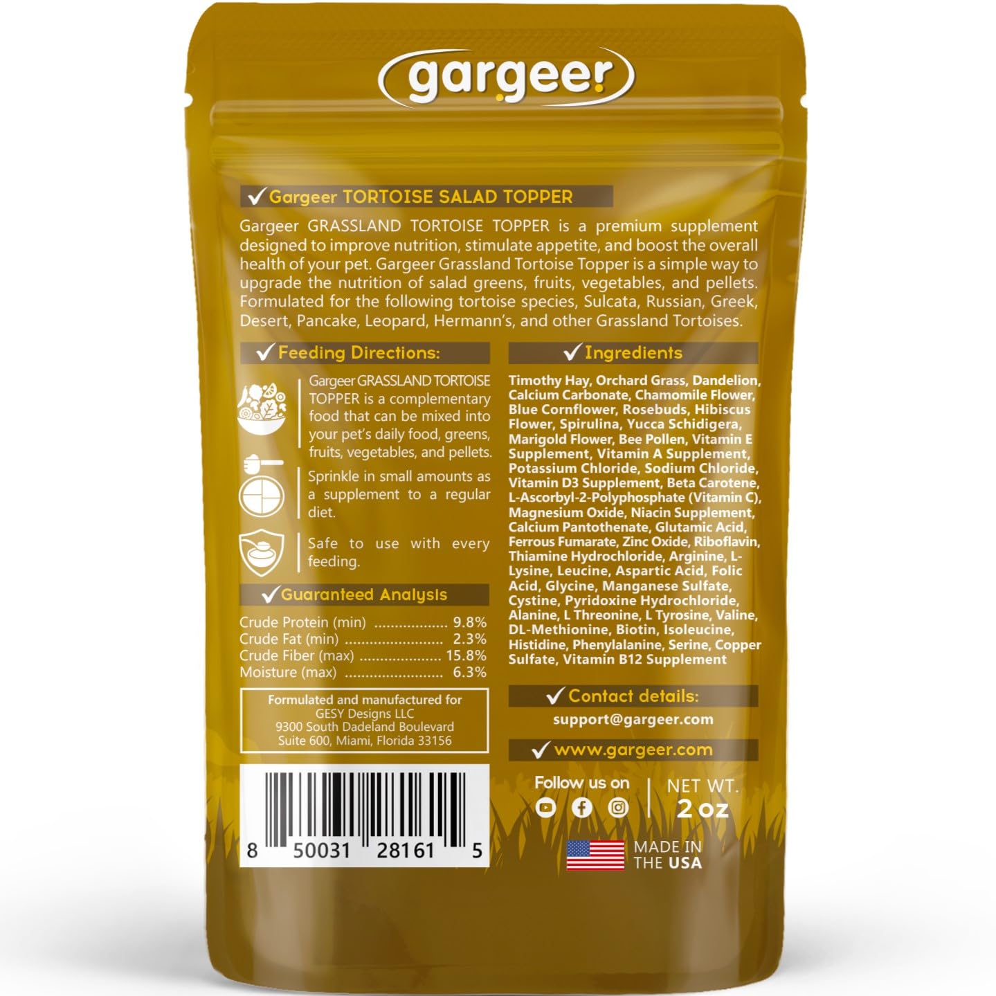 Gargeer Topper being sprinkled on greens for enhanced nourishment