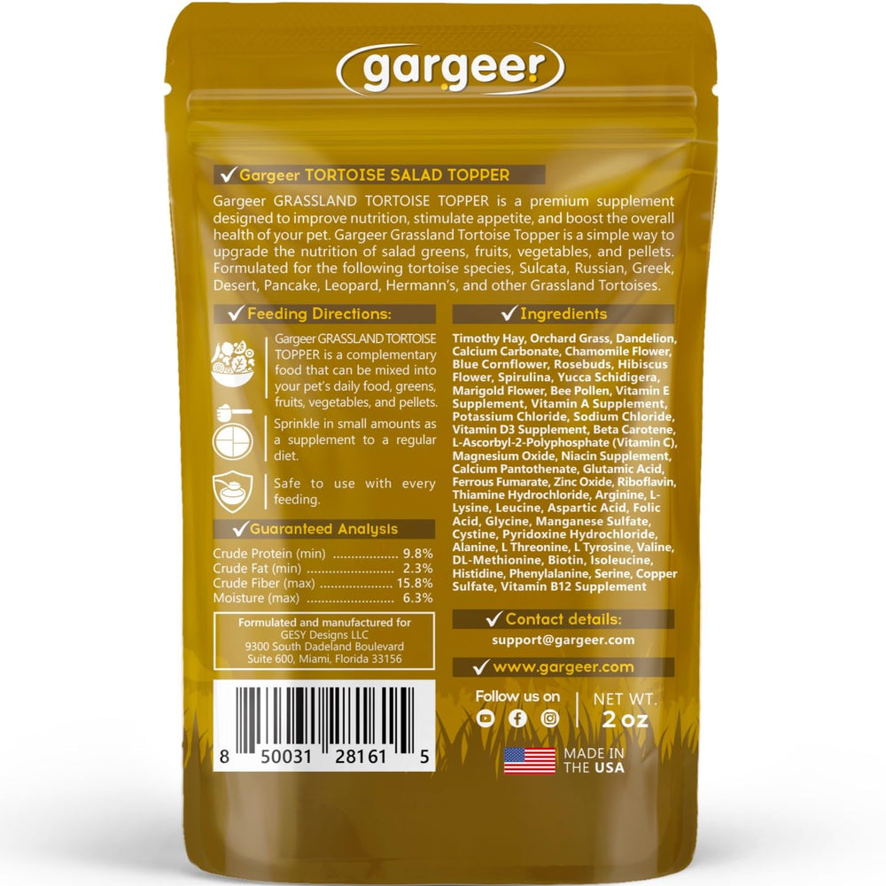 Gargeer Topper being sprinkled on greens for enhanced nourishment