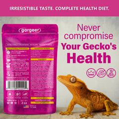 Gargeer Picky Geck Growth ingredients bowl emphasizes fruit-based energy and protein.
