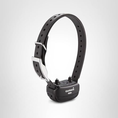 Garmin BarkLimiter Deluxe in-use on a walking dog, practical nuisance bark control.