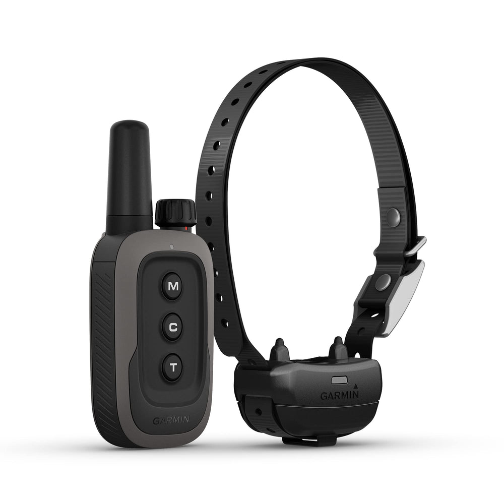 Garmin Delta SE dog collar front showcases rechargeable collar for lightweight training