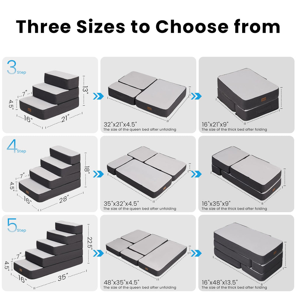 Garnpet non-slip foam steps offer confident footing on every level.