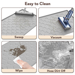 Garoopion cat litter mat easy-clean surface for quick maintenance