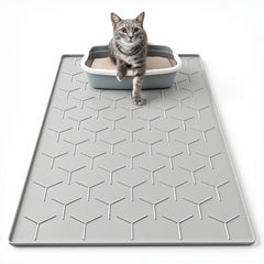 Garoopion cat mat 34x22 inches reduces litter tracking