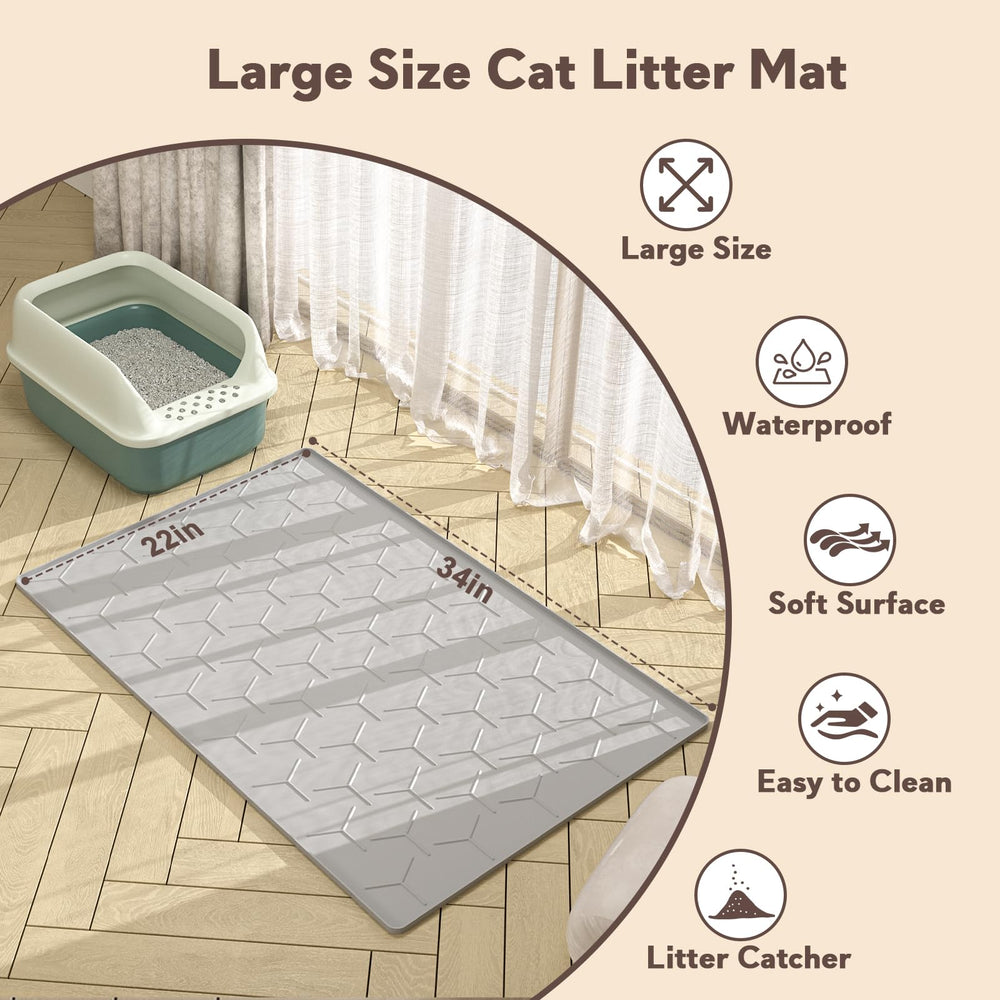 Garoopion cat mat easy to clean with vacuum or rinse