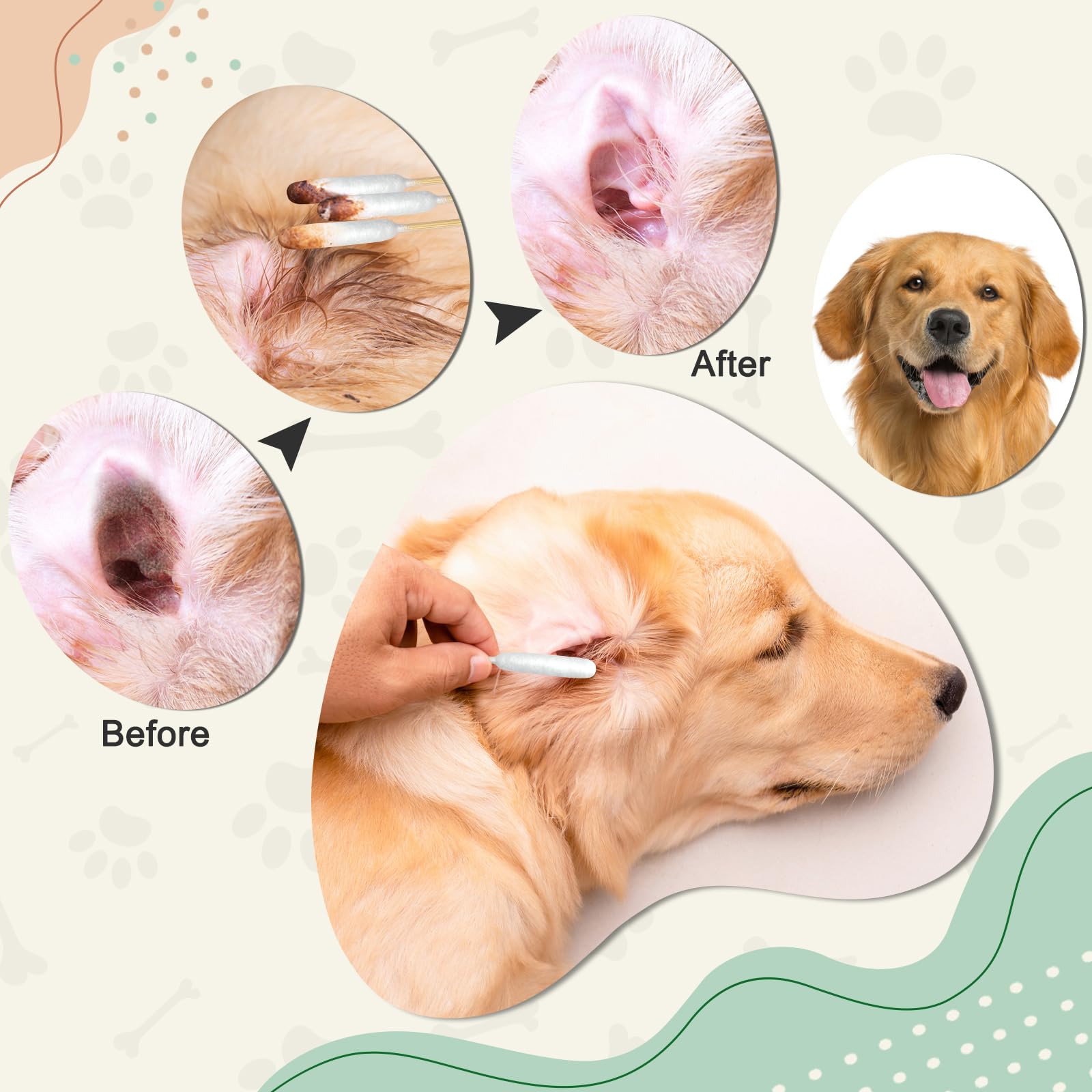Garrelett grooming-kit usage scene highlights versatile ear care accessory.