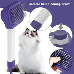 Garstor Cat Brush undercoat closeup illustrating deep coat penetration for loose fur