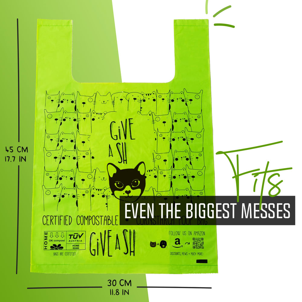 G.A.S cat litter bags odor-free maintain a fresh home during cleanup.