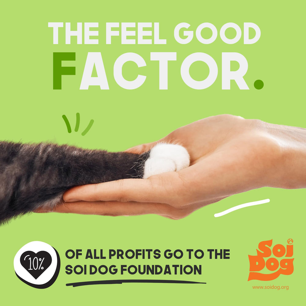 G.A.S cornstarch-based material highlights plant-based composition.